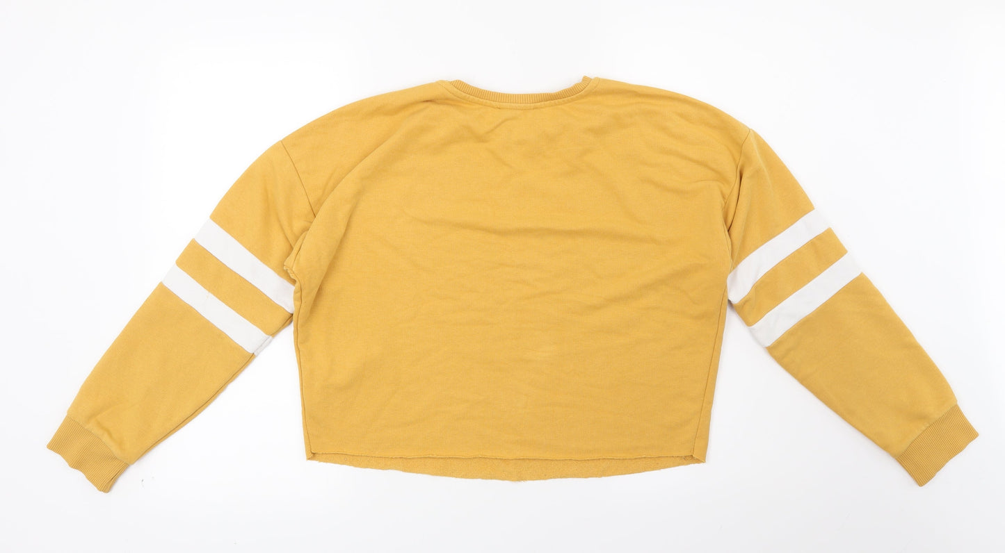 New Look Girls Yellow   Pullover Sweatshirt Size 14-15 Years  - MNHTTN BKLYN NYC