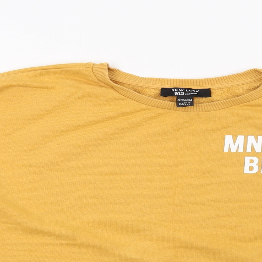 New Look Girls Yellow   Pullover Sweatshirt Size 14-15 Years  - MNHTTN BKLYN NYC