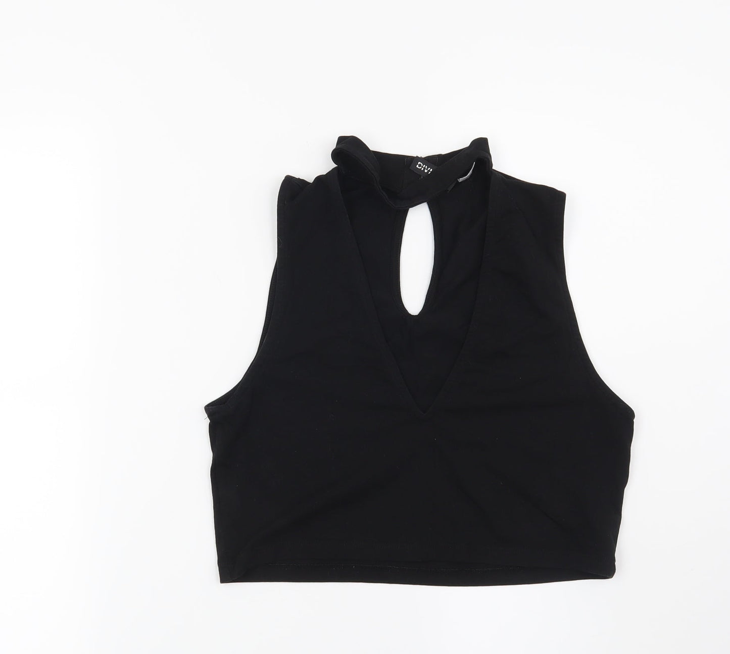 Womens UK Size M H&M Black Basic Blouse