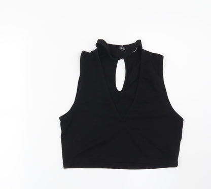 Womens UK Size M H&M Black Basic Blouse