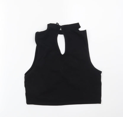 Womens UK Size M H&M Black Basic Blouse