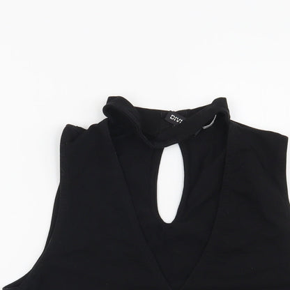 Womens UK Size M H&M Black Basic Blouse