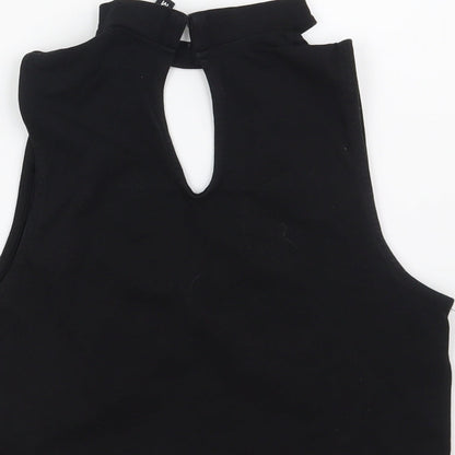 Womens UK Size M H&M Black Basic Blouse