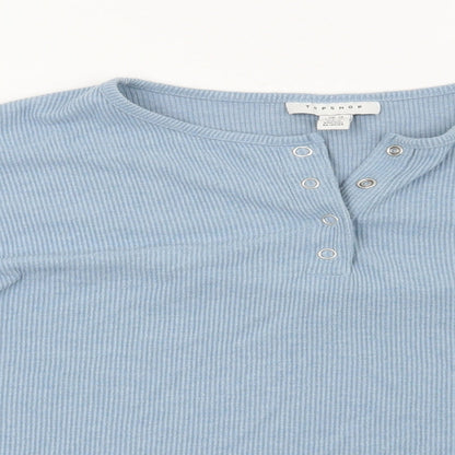 Topshop Womens Blue   Pullover Sweatshirt Size 14
