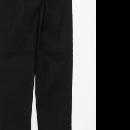 Womens UK Size 4 H&M Regular Fit Straight Black Jeans