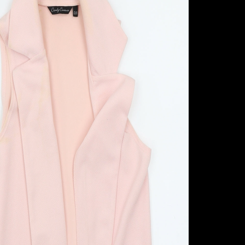 Candy Couture Girls Pink   Gilet Coat Size 12 Years
