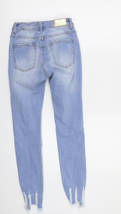 Queen of hearts Womens Blue   Straight Jeans Size XS L26 in