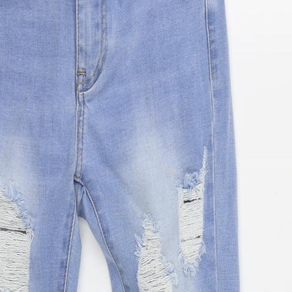 Queen of hearts Womens Blue   Straight Jeans Size XS L26 in