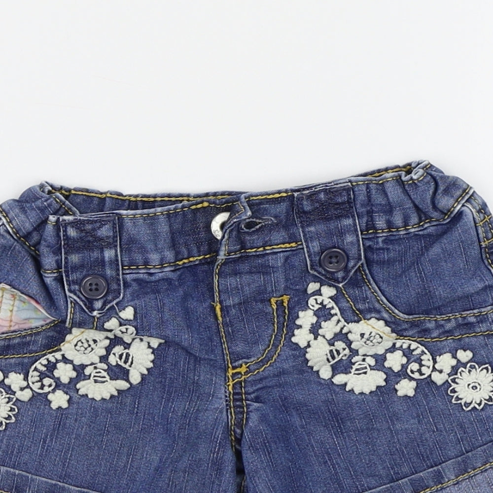 Marks and Spencer Girls Blue   Bermuda Shorts Size 5-6 Years
