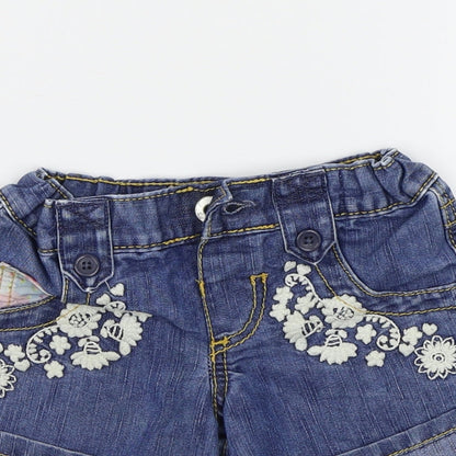 Marks and Spencer Girls Blue   Bermuda Shorts Size 5-6 Years