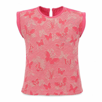 M&Co Girls Pink   Basic T-Shirt Size 5-6 Years