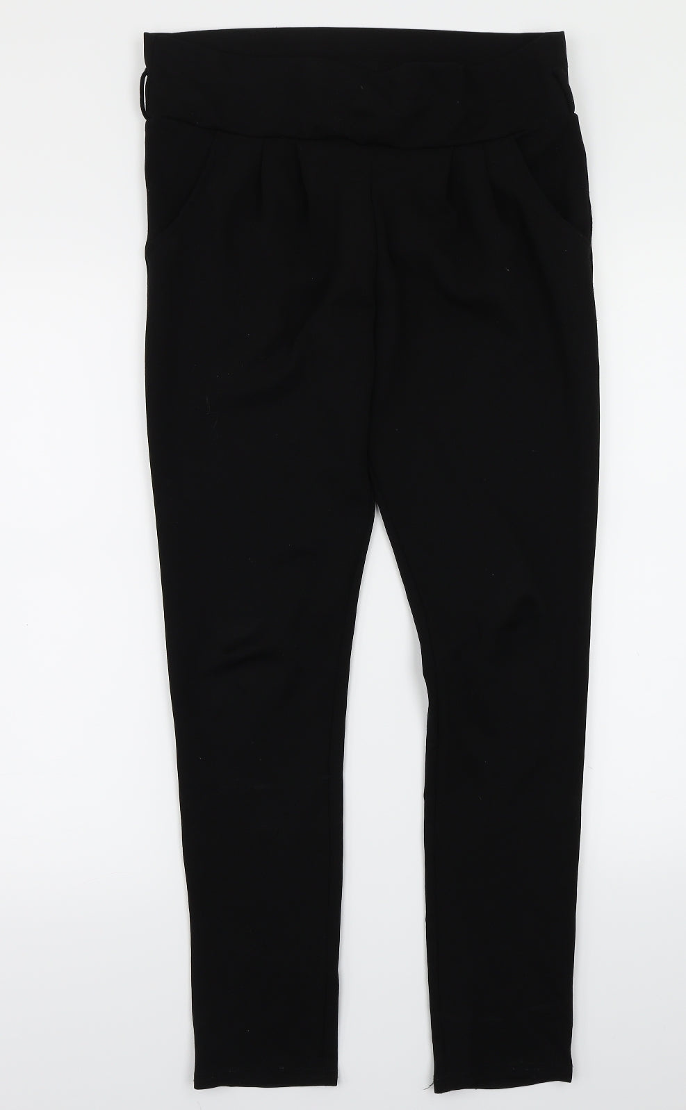 Prague Womens Black   Trousers  Size 6 L28 in