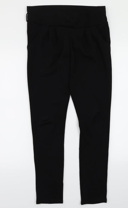 Prague Womens Black   Trousers  Size 6 L28 in