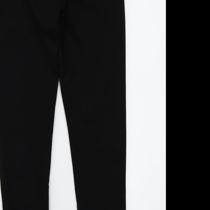 Prague Womens Black   Trousers  Size 6 L28 in