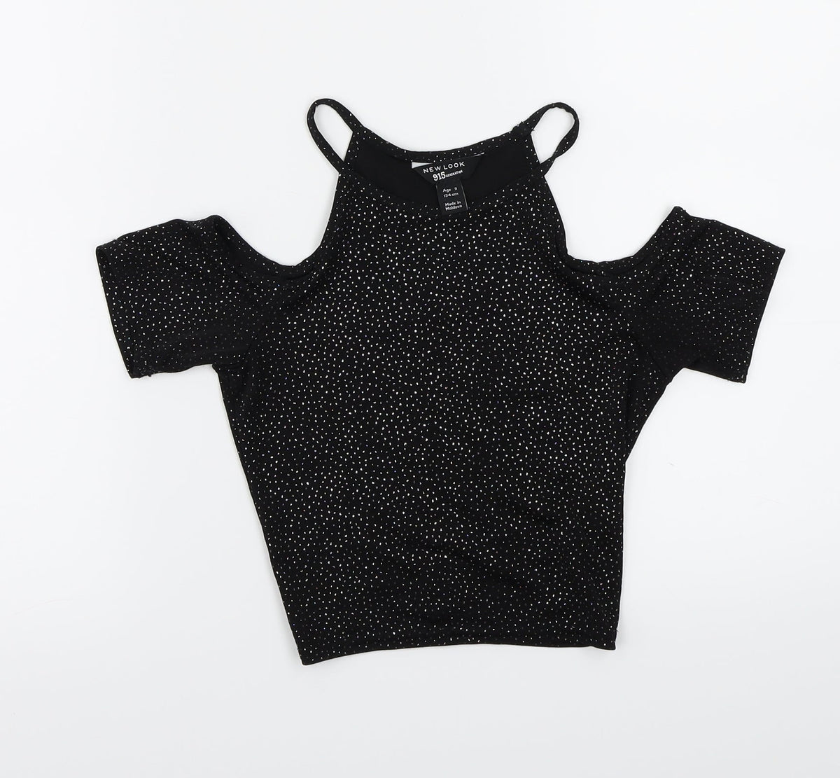 New Look Girls Black   Basic T-Shirt Size 9 Years