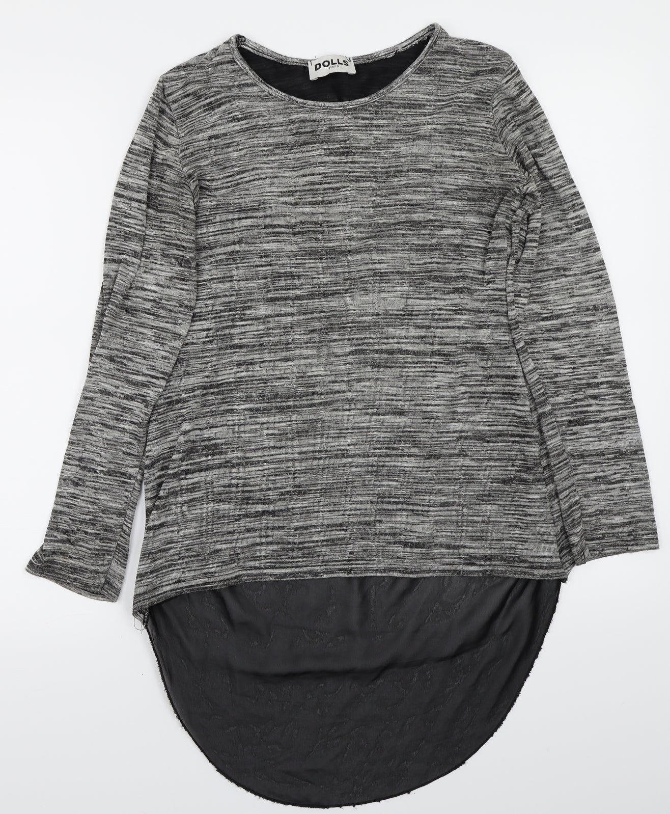 Dolly paris Womens Grey   Basic T-Shirt Size M
