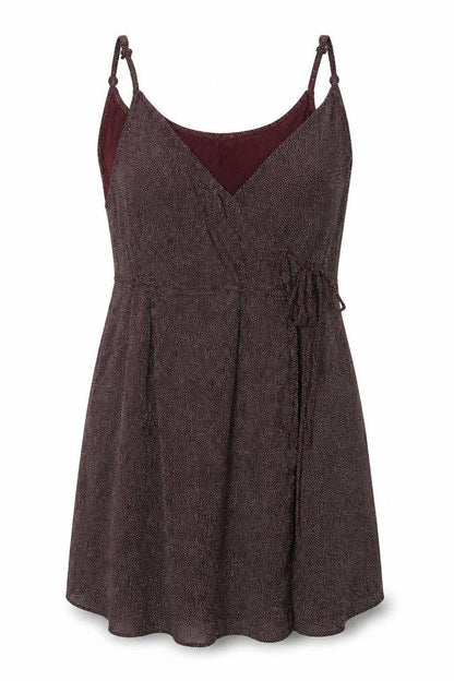 H&M Womens Purple Polka Dot Rayon A-Line  Size L