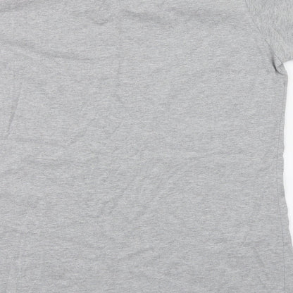 Womens UK Size 2XL Gildan Grey Basic T-Shirt