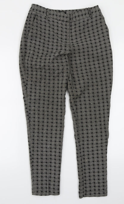 Womens UK Size 8 Oasis Regular Fit  Black Trousers