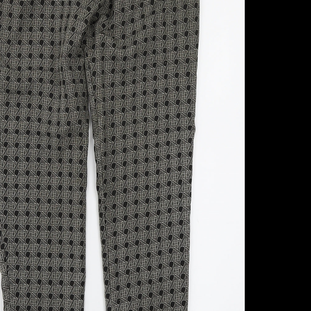 Womens UK Size 8 Oasis Regular Fit  Black Trousers