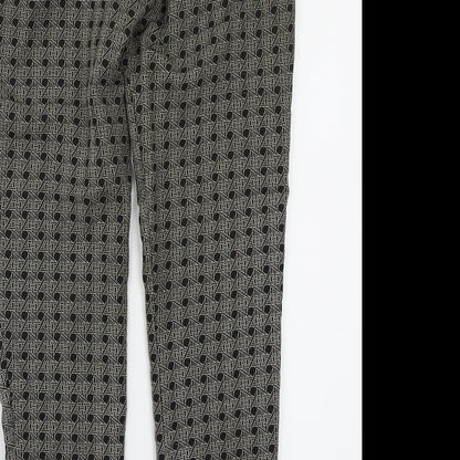 Womens UK Size 8 Oasis Regular Fit  Black Trousers