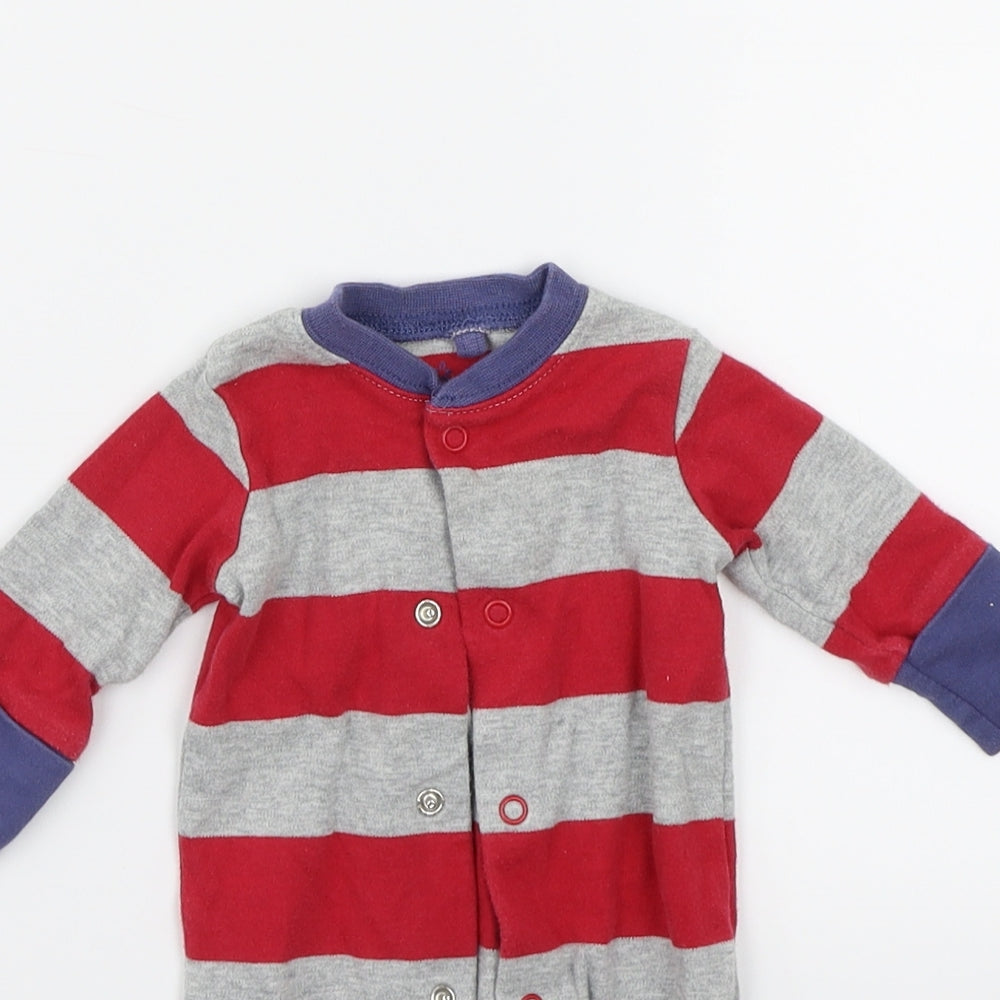 NEXT Baby Grey Striped  Babygrow One-Piece One Size