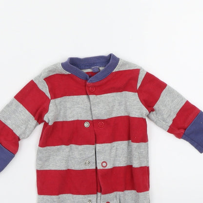 NEXT Baby Grey Striped  Babygrow One-Piece One Size