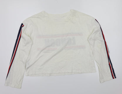 H&M Girls Ivory   Basic T-Shirt Size 14 Years