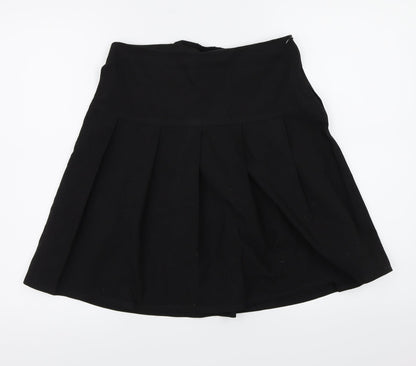 Marks and Spencer Girls Black   A-Line Skirt Size 12 Years