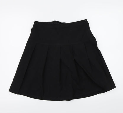 Marks and Spencer Girls Black   A-Line Skirt Size 12 Years