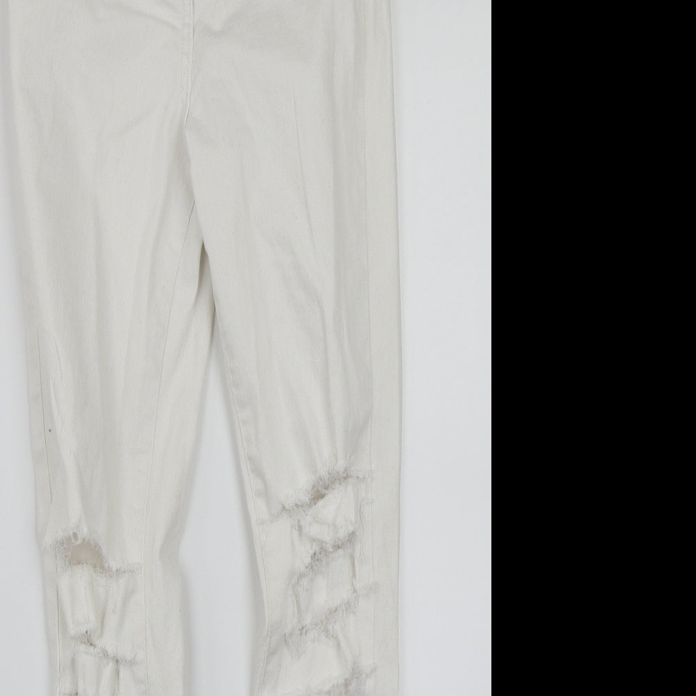 Parisian Womens White   Skinny Jeans Size 6 L27 in