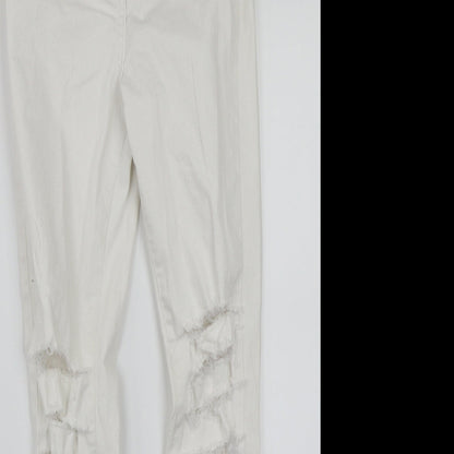 Parisian Womens White   Skinny Jeans Size 6 L27 in