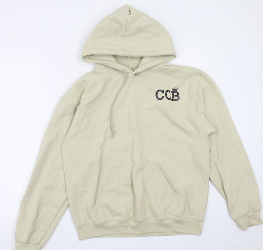 Gildan Womens Beige   Pullover Hoodie Size M