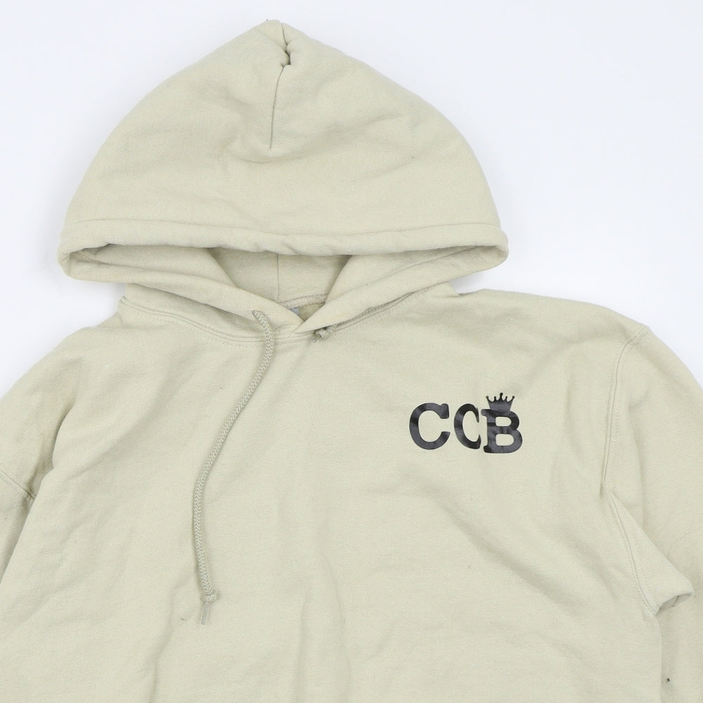 Gildan Womens Beige   Pullover Hoodie Size M