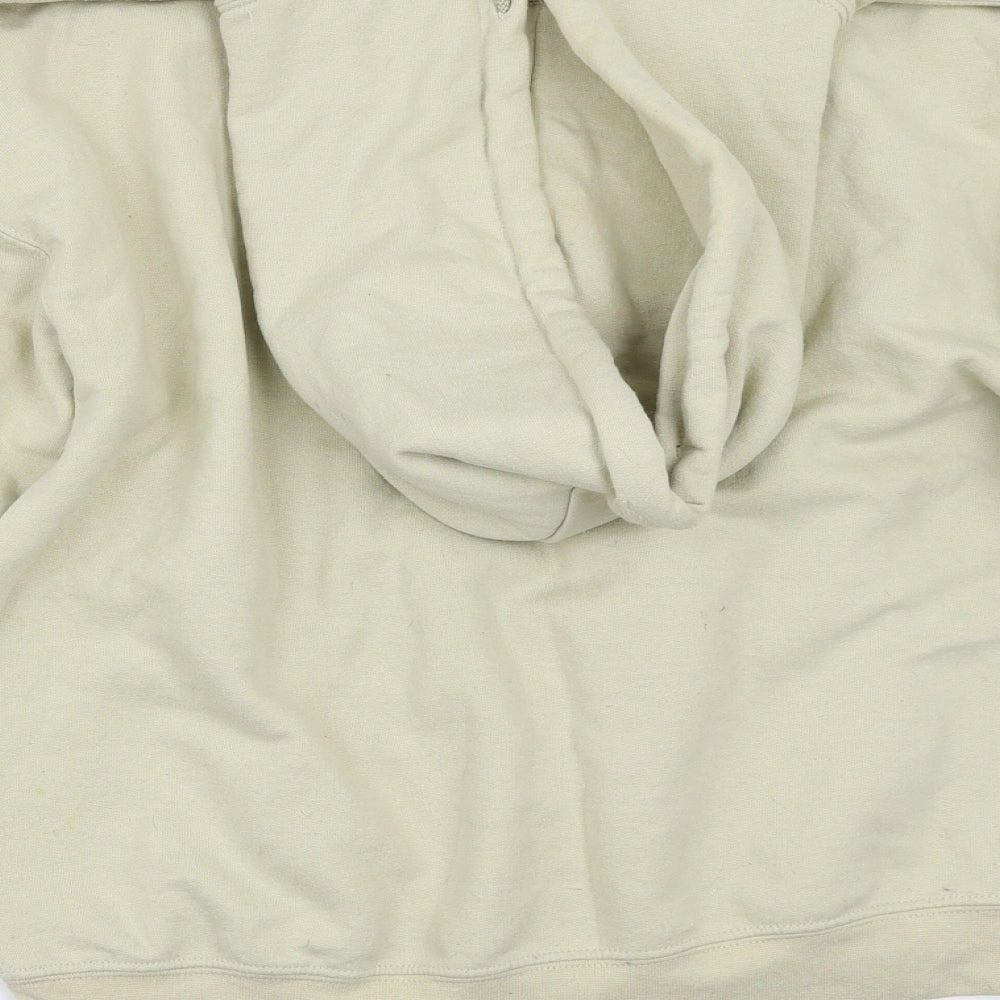 Gildan Womens Beige   Pullover Hoodie Size M