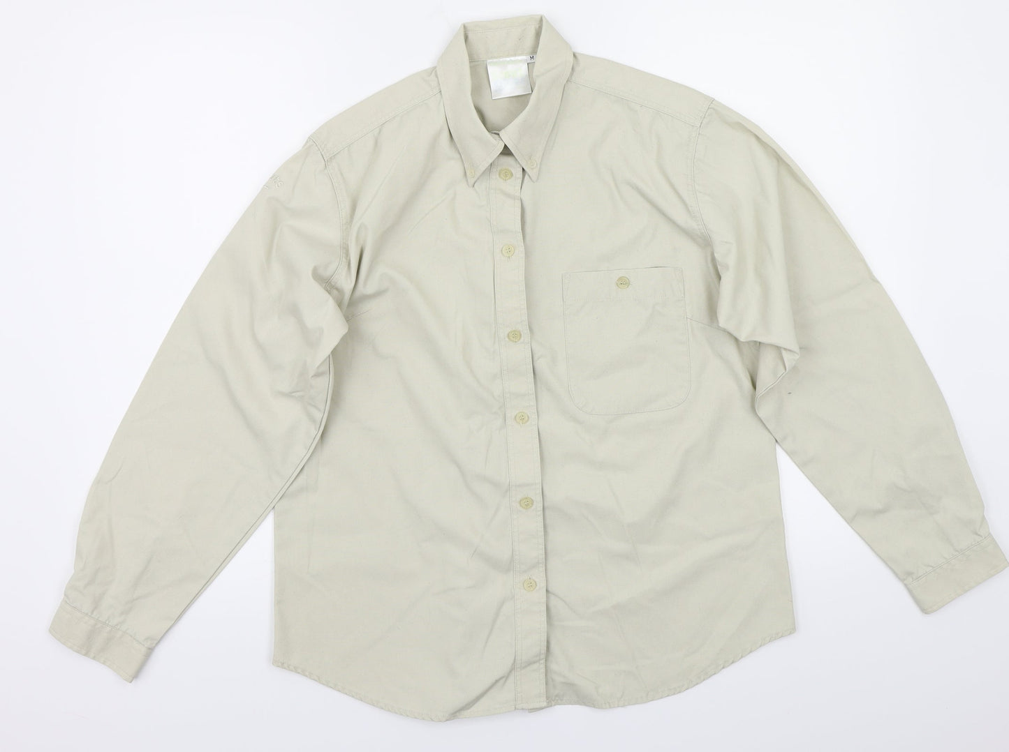 scoul days Womens Beige   Basic Button-Up Size M