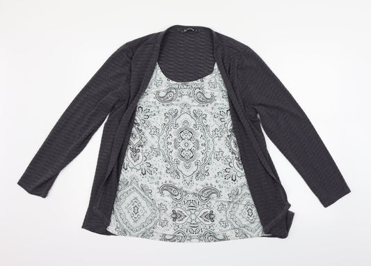 Bonmarché Womens Grey   Pullover Jumper Size 14