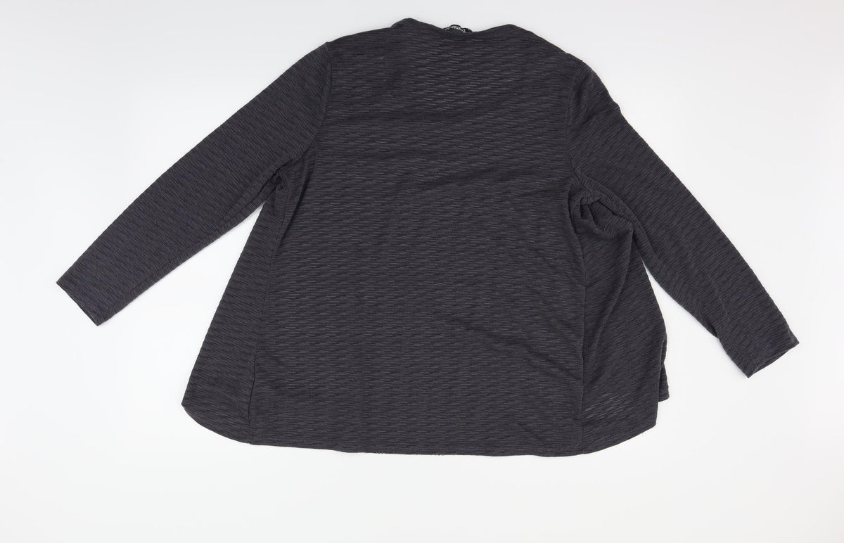 Bonmarché Womens Grey Pullover Jumper Size 14