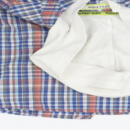 Rocha John Rocha Girls Blue Check  Jacket  Size 4-5 Years