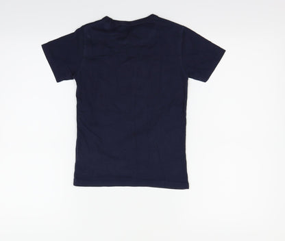 Blue Zoo Boys Blue   Basic T-Shirt Size 5-6 Years  - DINOSAUR