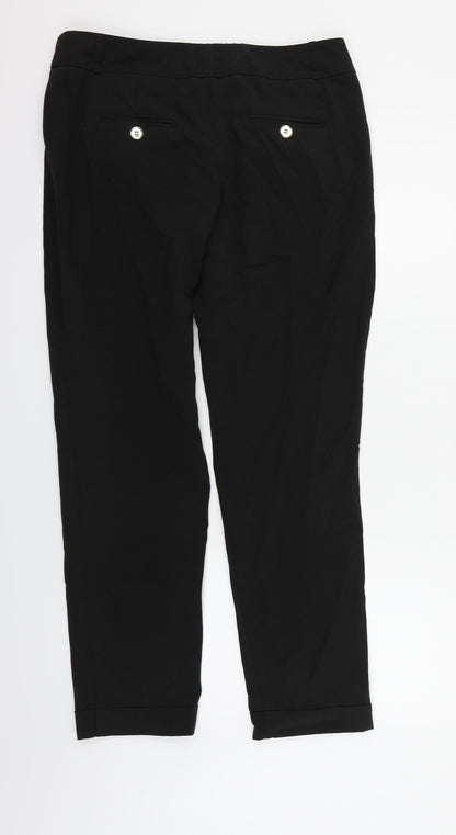 M&Co Womens Black   Trousers  Size 12 L31 in