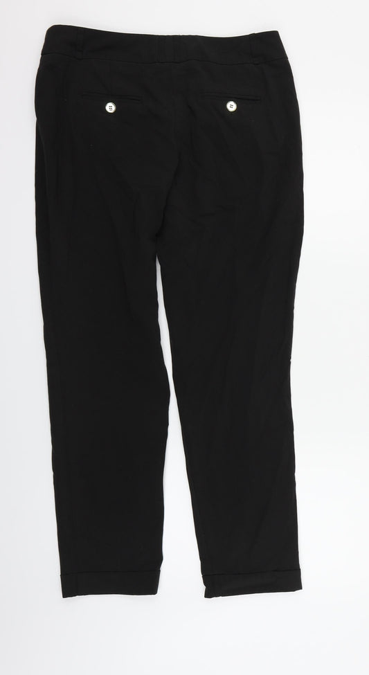 M&Co Womens Black   Trousers  Size 12 L31 in