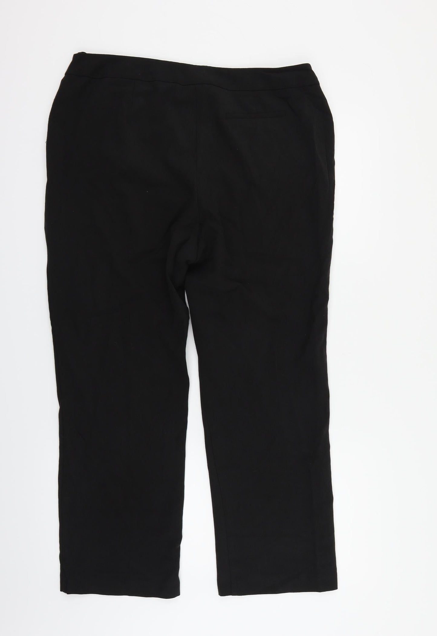 Womens UK Size 14 BHS Relaxed Fit  Black Trousers