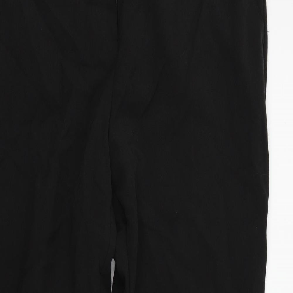 Womens UK Size 14 BHS Relaxed Fit  Black Trousers