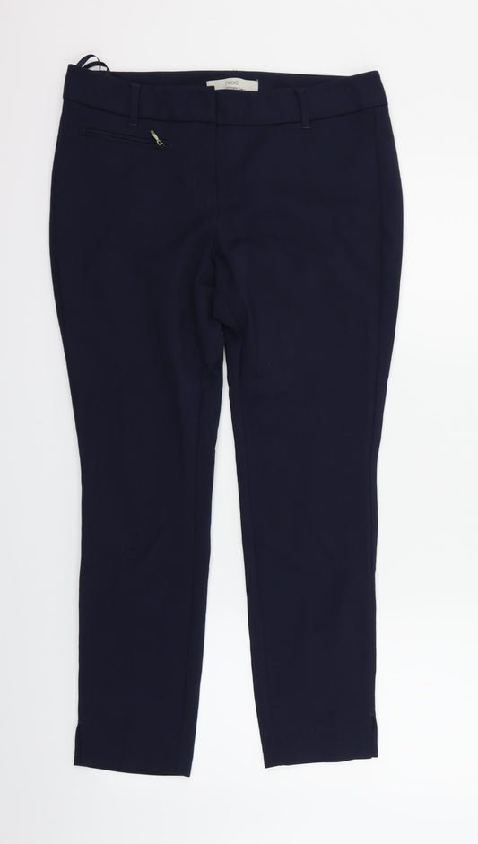 Womens UK Size 10 NEXT Regular Fit  Blue Trousers
