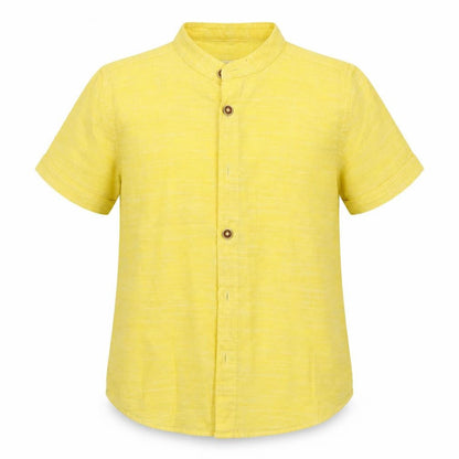 LC Waikiki Girls Yellow Houndstooth  Basic Blouse Size 5-6 Years