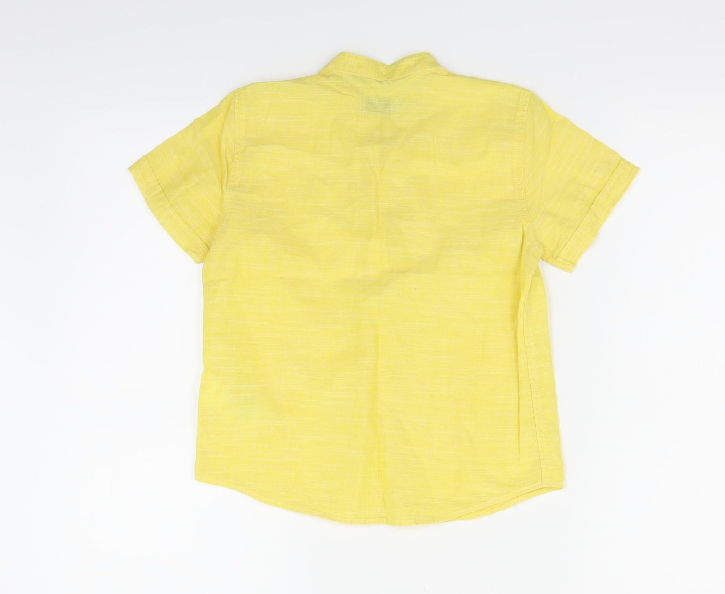 LC Waikiki Girls Yellow Houndstooth  Basic Blouse Size 5-6 Years