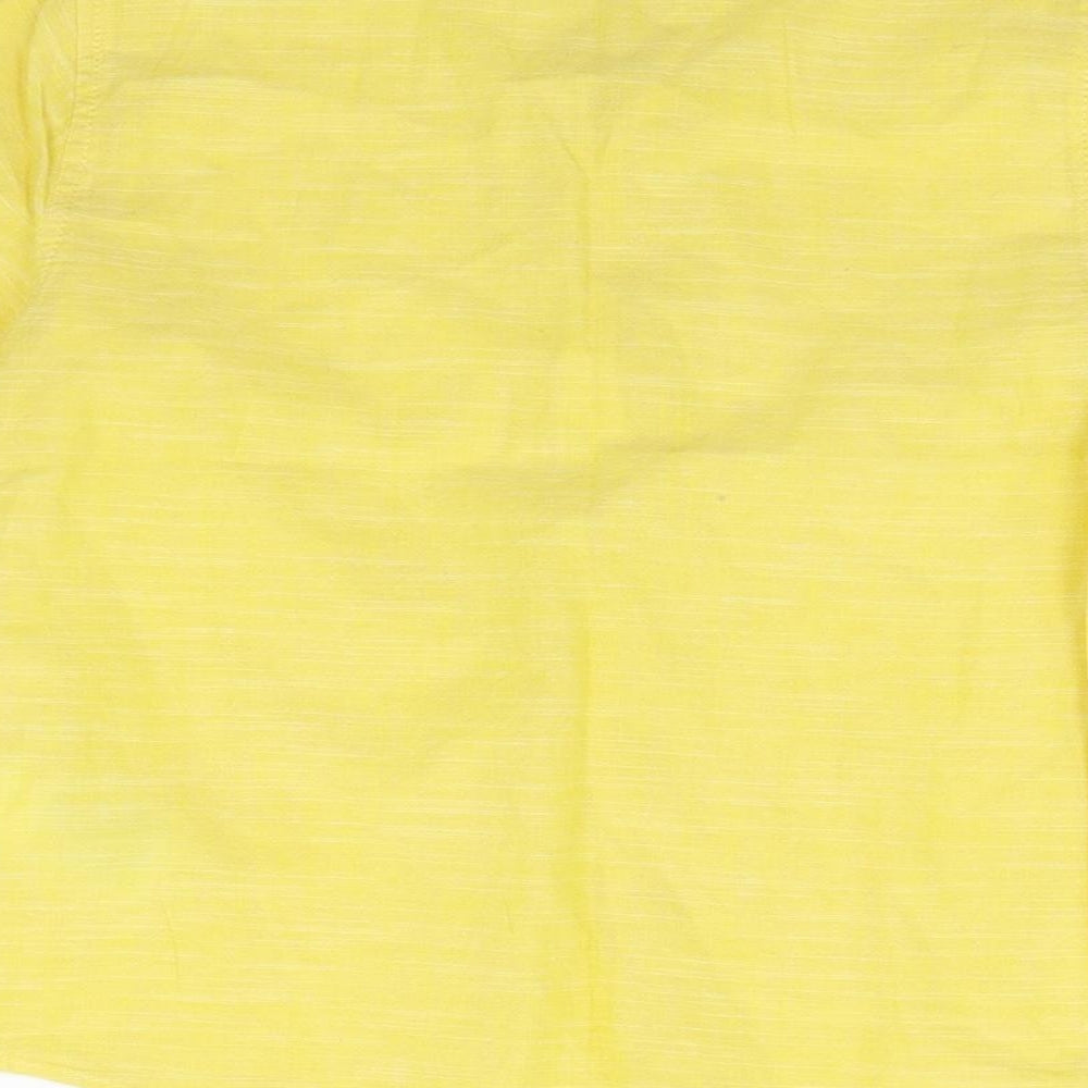 LC Waikiki Girls Yellow Houndstooth  Basic Blouse Size 5-6 Years