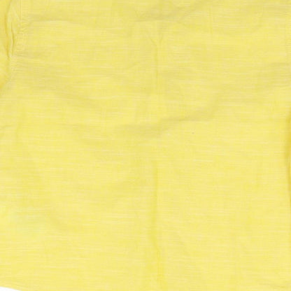 LC Waikiki Girls Yellow Houndstooth  Basic Blouse Size 5-6 Years