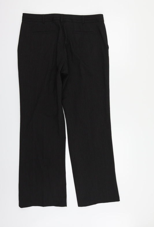 Womens UK Size 14 Marks and Spencer Regular Fit  Black Trousers